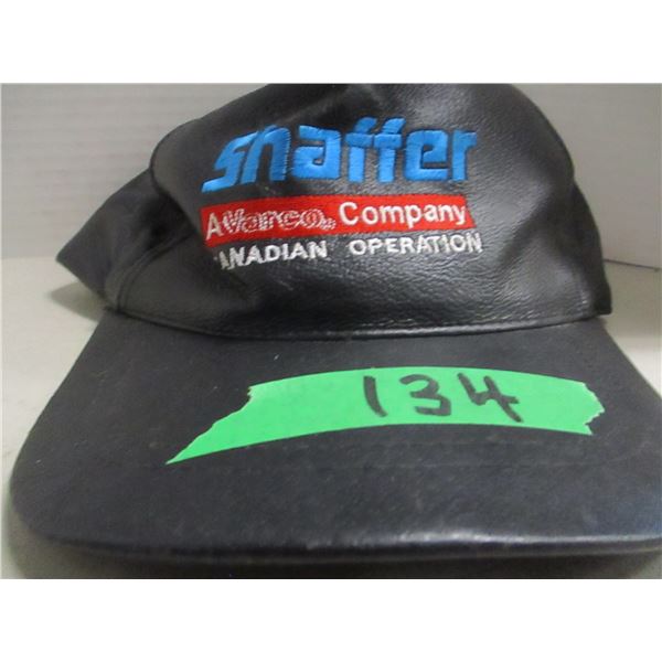 BLACK LEATHER HAT "SHAFFER"