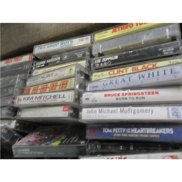 CASSETTE CASE C/W ASSORTED CASSETTES