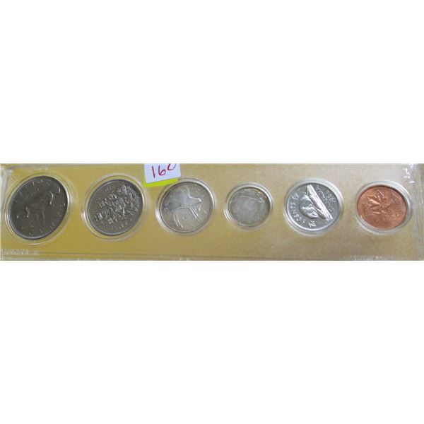 1968 CASED CANADA SILVER QUARTER, DIME & NICKEL COIN SET