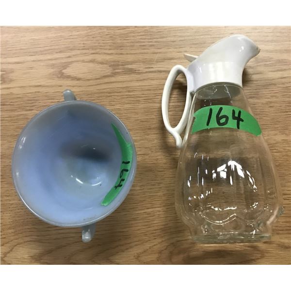 COLLECTABLE:  SYRUP CONTAINER C/W BLUE CAP