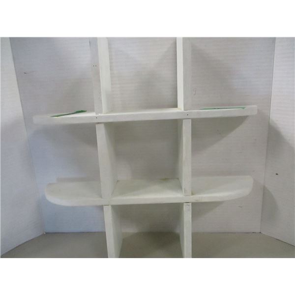 SMALL WOODEN ORNAMENT SHELF