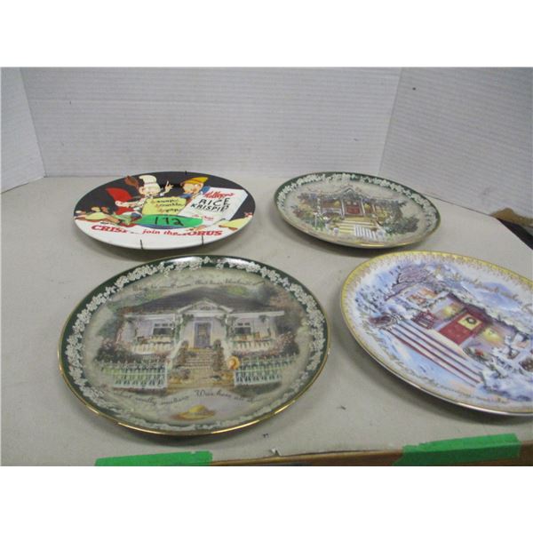COLLECTABLE:  4 COLLECTOR PLATES