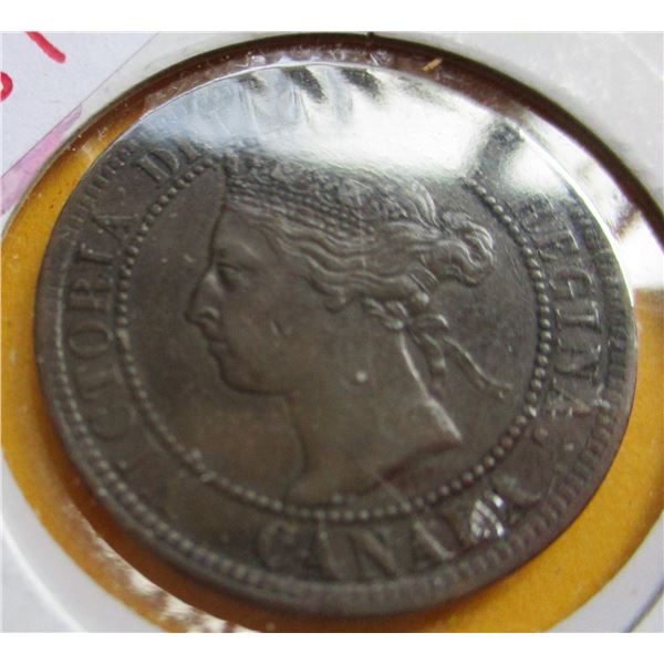 1894 VF4 VICTORIAN CANADA PENNY