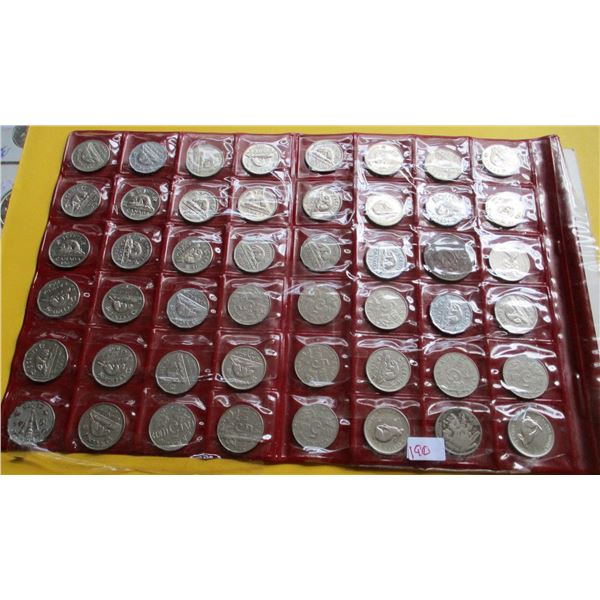 ALBUM OF OVER 45 CANADA & INDIAN HEAD NICKELS (OVER 45 COINS)