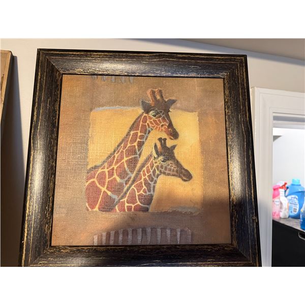 Giraffe Wall Hanging Picture