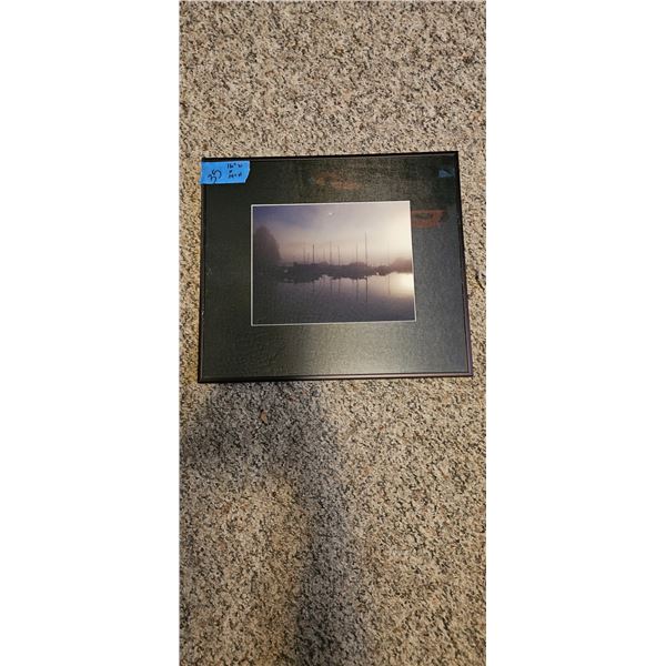 Foggy Boat Scene Wall Hanging