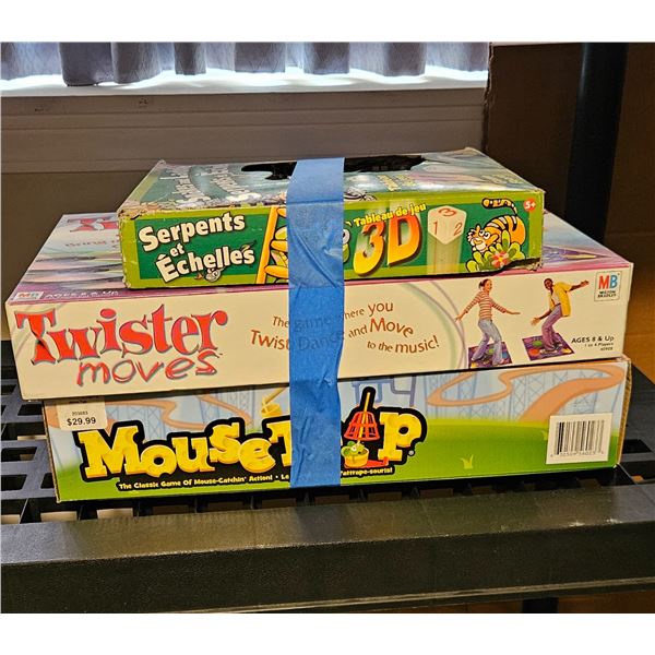 Variety of Board Games: set of 3