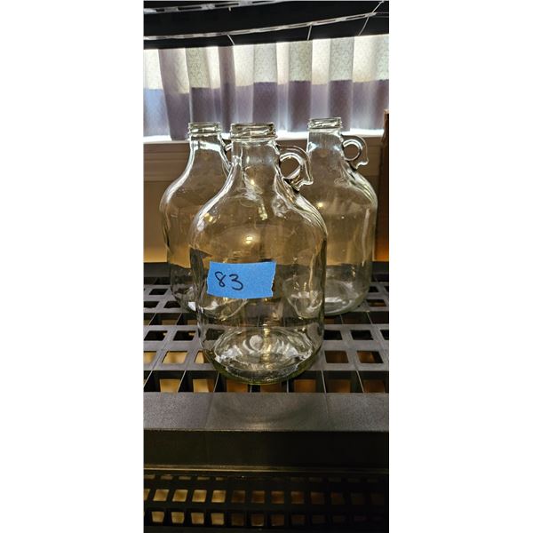 Glass Growlers: Set of 3