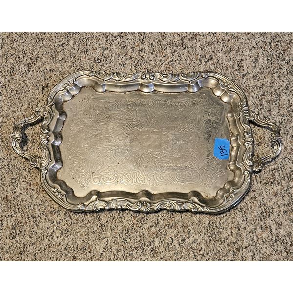 Large Silver Serving Plate