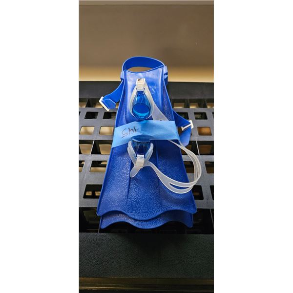 Kids Swimming Flippers and Goggles