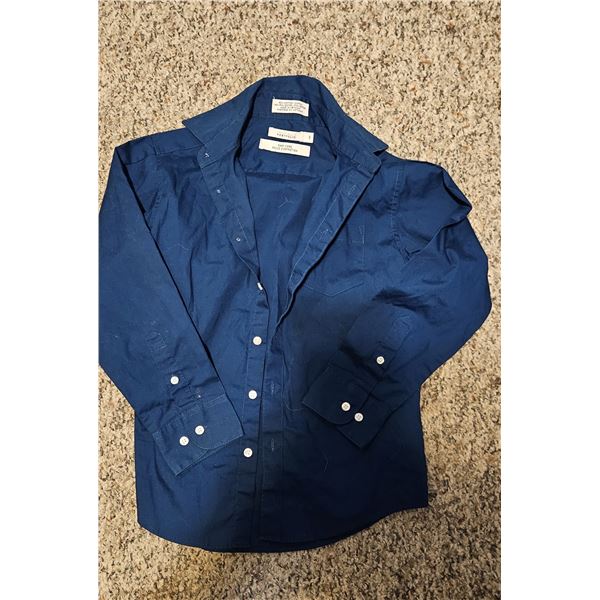 Youth Boys Dress Shirt size 6 Navy Blue