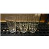 Image 1 : 6 Drinking Glasses (4 tall, 2 short)