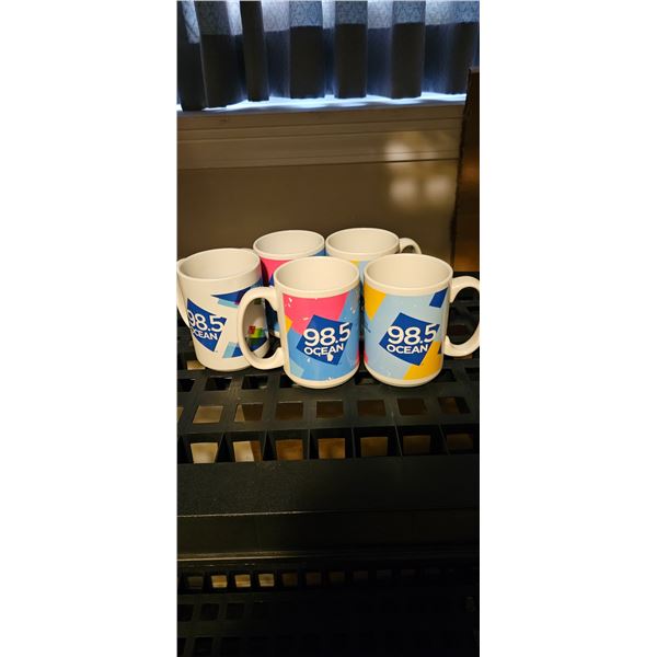 5 x The Ocean 98.5 Mugs