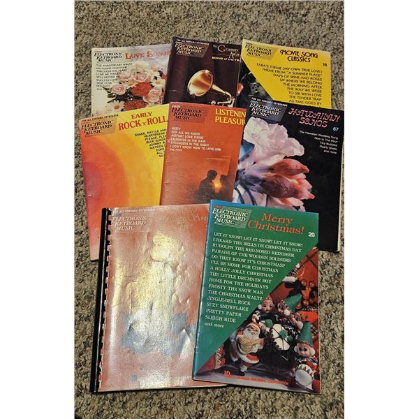 Variety of Electronic Keyboard Music books - 8 pk