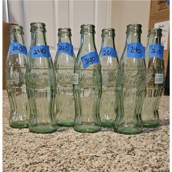 7 x Mini Coke Bottles