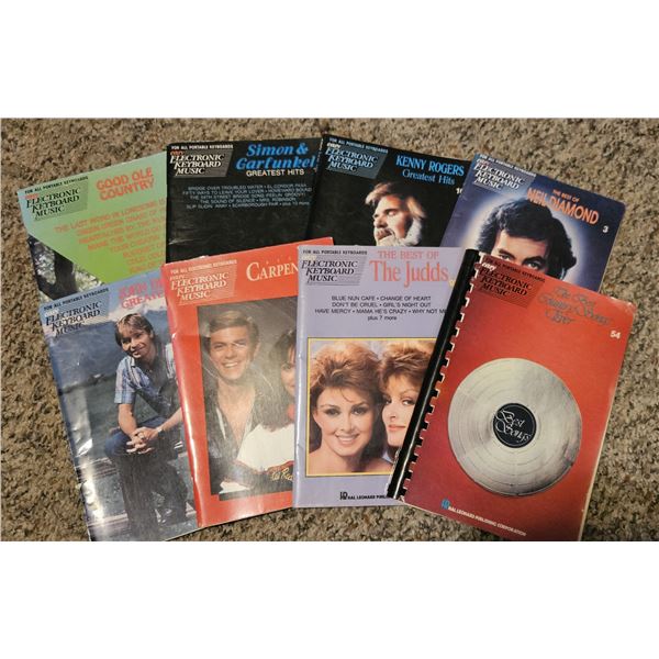 Variety of Electronic Keyboard Music books - 8 pk