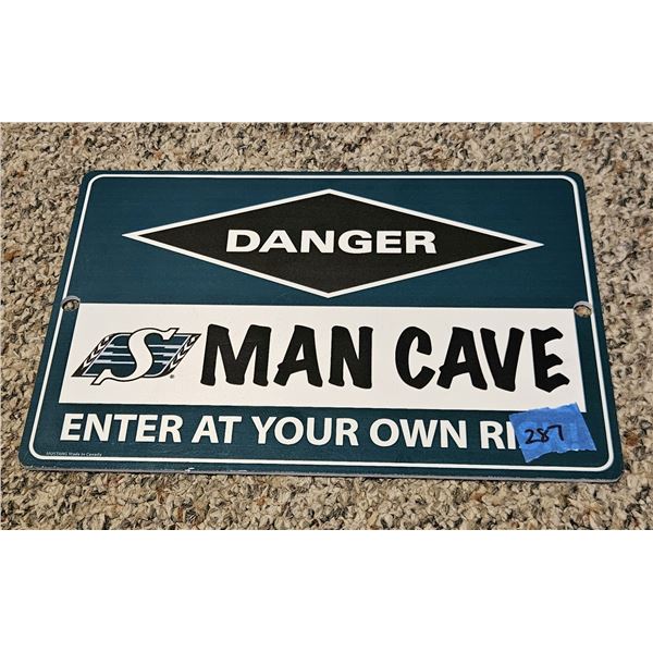 Saskatchewan Roughriders Man Cave Sign