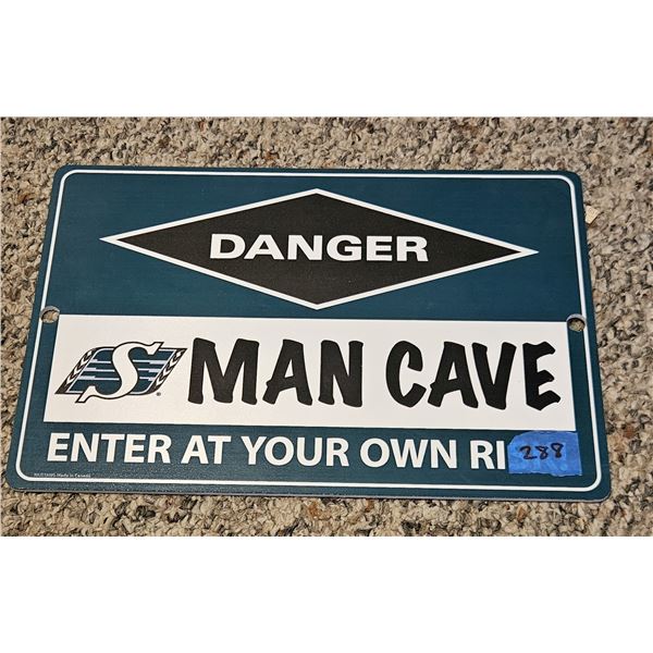 Saskatchewan Roughriders Man Cave Sign