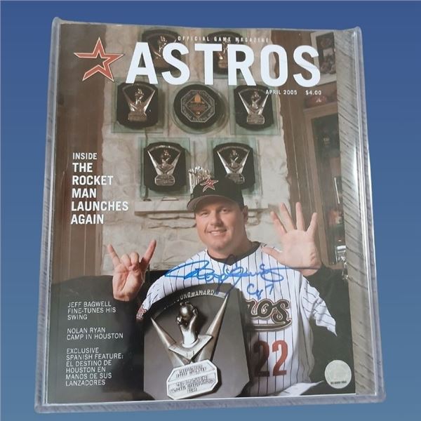 Autographed Astros CY7 Magazine - Minimum Bid Required