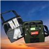 Image 1 : Two Grocery Bag Pannier Bike Bags with Four Adjustable/Reflective Ankle Straps