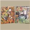 Image 1 : Two Handpainted Nature’s Beauty 8" x 5" Art
