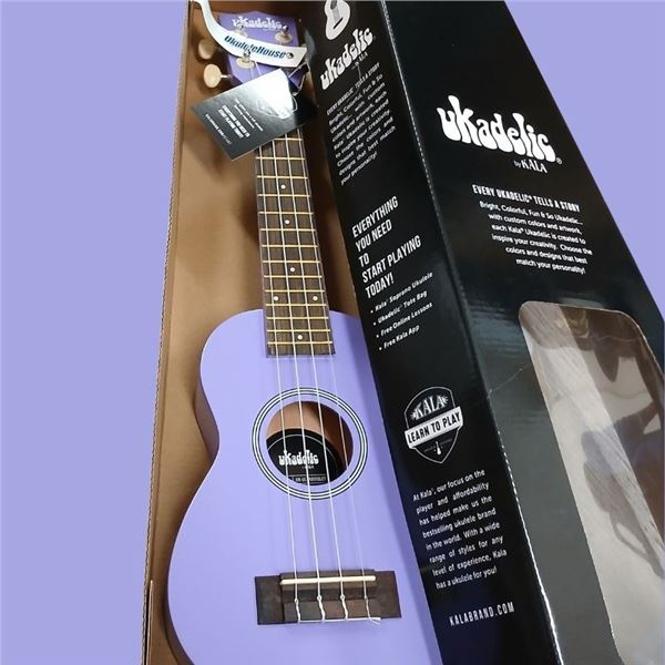 Ultra Violet Purple Kala Ukadelic Soprano Ukulele