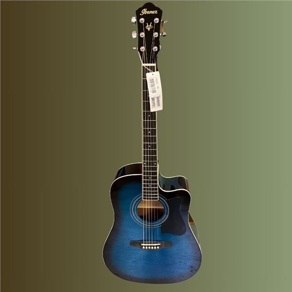 Ibanez V70CE Acoustic-Electric Guitar – Transparent Blue