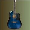 Image 3 : Ibanez V70CE Acoustic-Electric Guitar – Transparent Blue