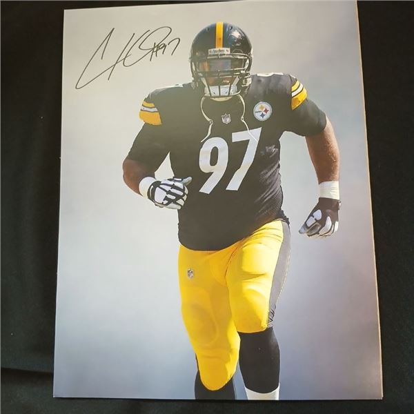 Autographed lithographed photo of Cameron Heyward- Pittsburgh Steelers