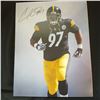 Image 1 : Autographed lithographed photo of Cameron Heyward- Pittsburgh Steelers
