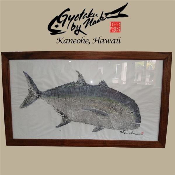 Original Gyotaku Ulua