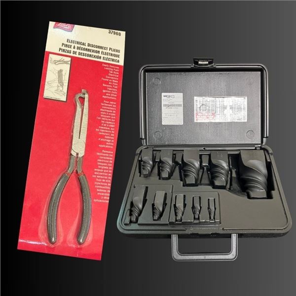 10-Piece Spiral Flute Screw Extractor Set with Electrical Plier