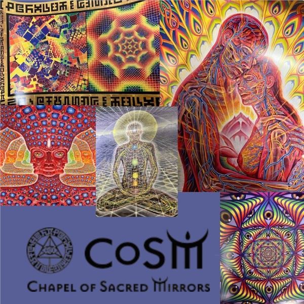 Five Autographed Art Posters by Alex Grey 24" x 36"