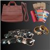 Image 1 : Crossbody Bag, Assorted Sunglasses and Bangle Set