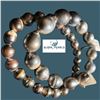 Image 1 : Pair of Tahitian Multi-Color Pearl Bracelets