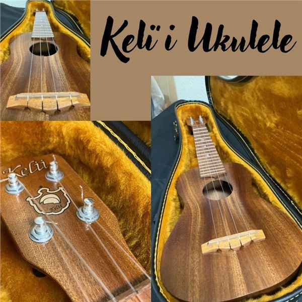 Keliʻi Ukulele – Soprano Long Neck with Case