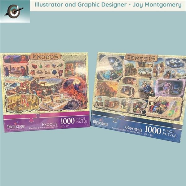 Two 1K Piece Puzzles 20" x 28"