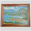 Image 1 : "Morning Calm at He'eia State Park" 20" x 26" Framed & Autographed