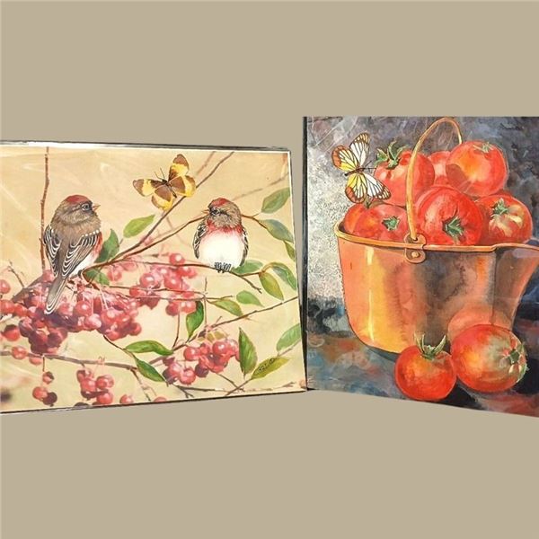 Two 8" x 5" Nature’s Beauty Art