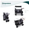 Image 2 : Wonderfold W2 Luxe Double Stroller 2 Seater Wagon