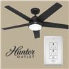 Image 1 : Hunter Skyflow Outdoor Ceiling Fan – 52" with LED Light & Wall Control