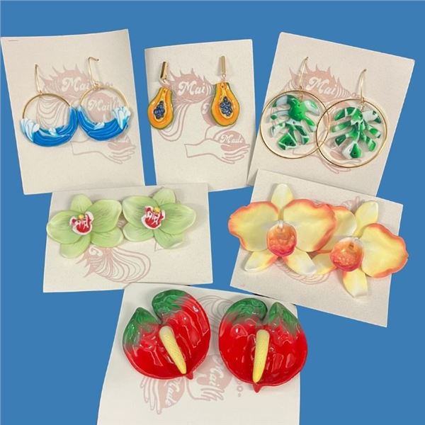 Hand-Crafted Floral Earring Bundle