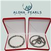 Image 1 : 18" and 40" Tahitian Pearl Necklaces