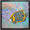 Image 1 : Four Piece- Acrylic Fish & Floral Artwork by Anthony Randall