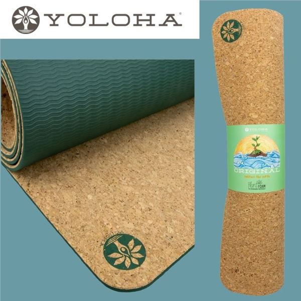 72" x 26" Aura Cork Yoga Mat