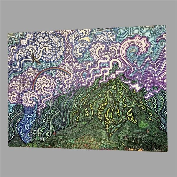 "Ko'olau" Limited Edition Framed 3" x 2.25" Digital Art