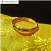 Image 1 : 14K Gold-Plated Bamboo Ring, Size 6