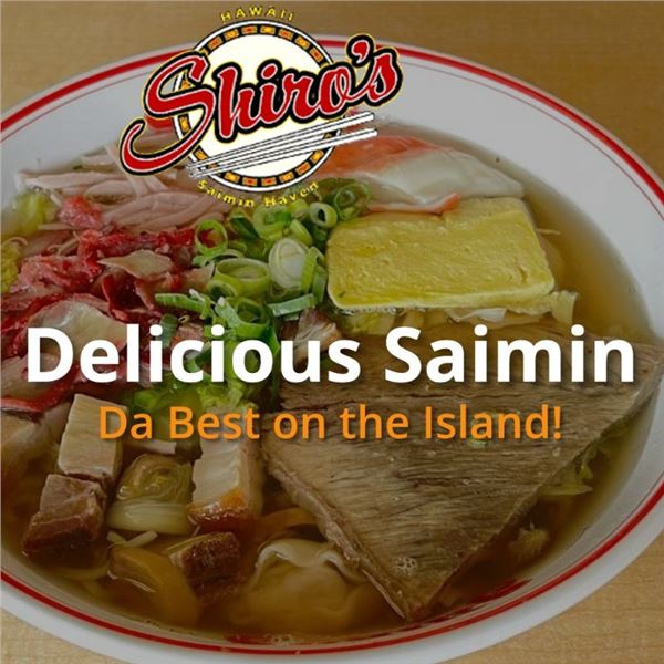 Two $25 Gift Certificates for Shiro’s