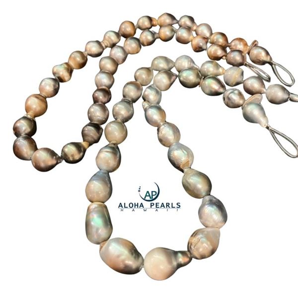 Two 18" Tahitian Pearl Long Strands