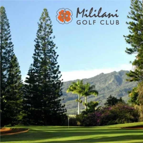 Two Gift Certificates for a Round of Golf at Mililani Golf Club